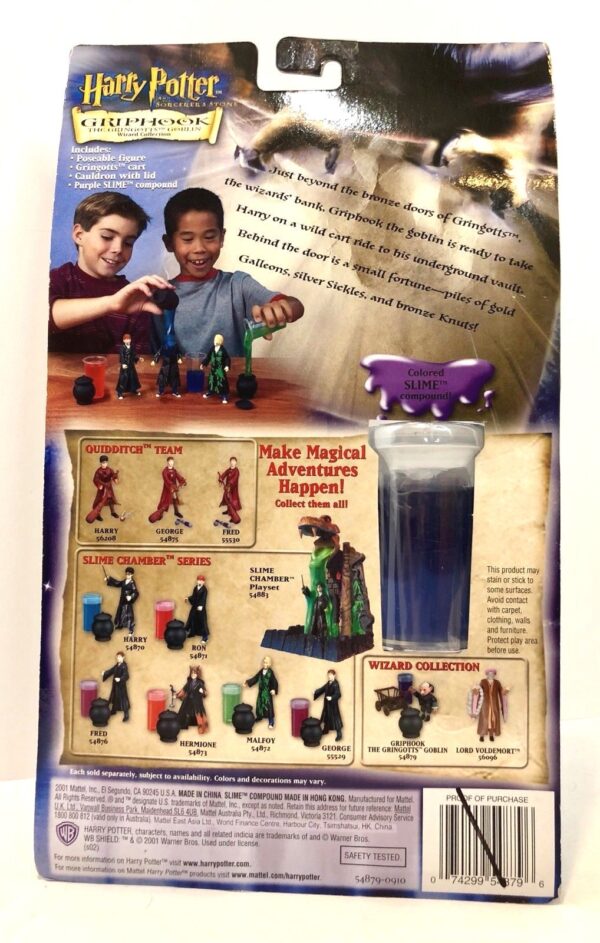 Griphook (Wizard Collection)-01a Griphook “The Gringotts Goblin”! (Harry Potter And The Sorerer’s Stone “Wizard Collection” Series-2) “Rare-Vintage” (2001)