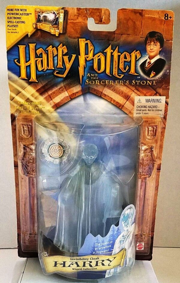Invisibility Cloak Harry “The Power To Go Anywhere At Hogwarts”! (Harry Potter And The Sorerer’s Stone “Wizard Collection” Series-1) “Rare-Vintage” (2001)