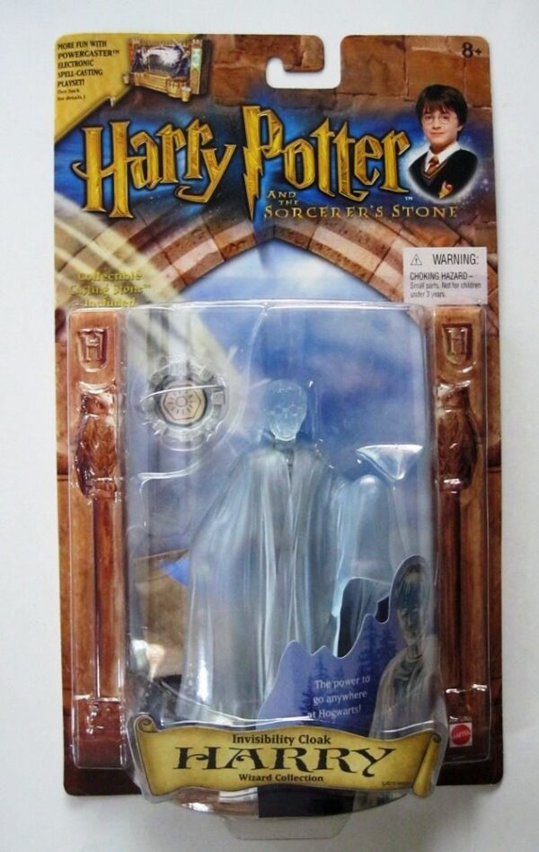 Invisibility Cloak Harry “The Power To Go Anywhere At Hogwarts”! (Harry Potter And The Sorerer’s Stone “Wizard Collection” Series-1) “Rare-Vintage” (2001)