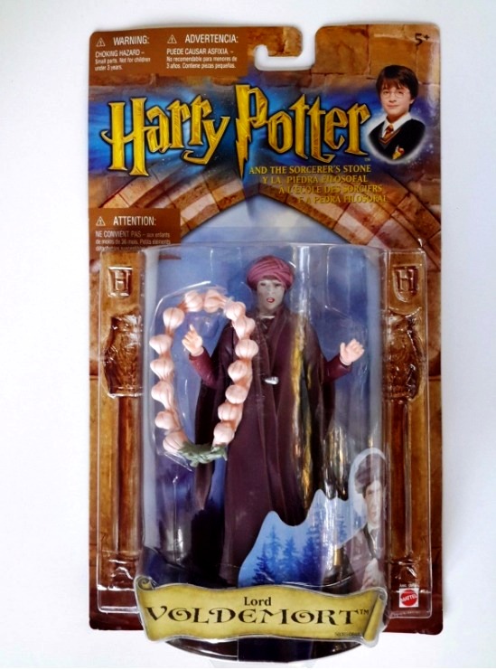 Lord Voldemort "Gray-Face-Garlic Necklace"! (Harry Potter And The Sorerer’s Stone “Wizard Collection” Series-2) “Rare-Vintage” (2001)