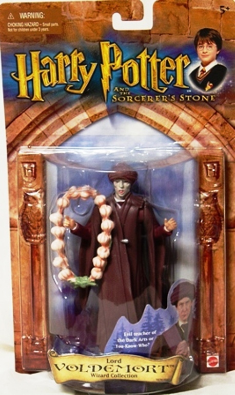 Lord Voldemort "Gray-Face-Garlic Necklace"! (Harry Potter And The Sorerer’s Stone “Wizard Collection” Series-2) “Rare-Vintage” (2001)
