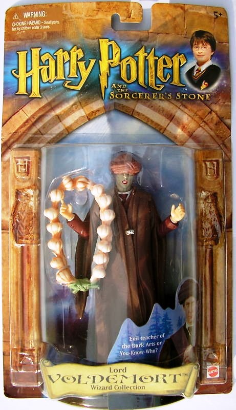 Lord Voldemort "Gray-Face-Garlic Necklace"! (Harry Potter And The Sorerer’s Stone “Wizard Collection” Series-2) “Rare-Vintage” (2001)
