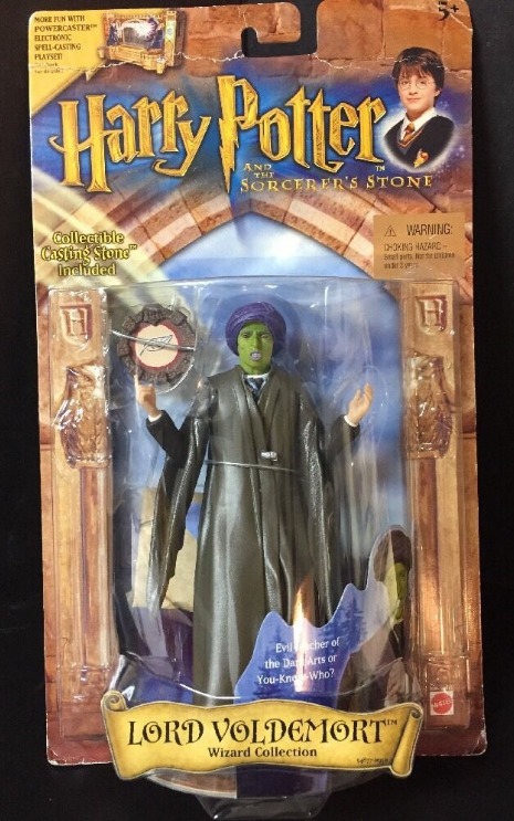 Lord Voldemort “Green-Face Brown-Casting Stone Variant”! (Harry Potter And The Sorerer’s Stone “Wizard Collection” Series-1) “Rare-Vintage” (2001)