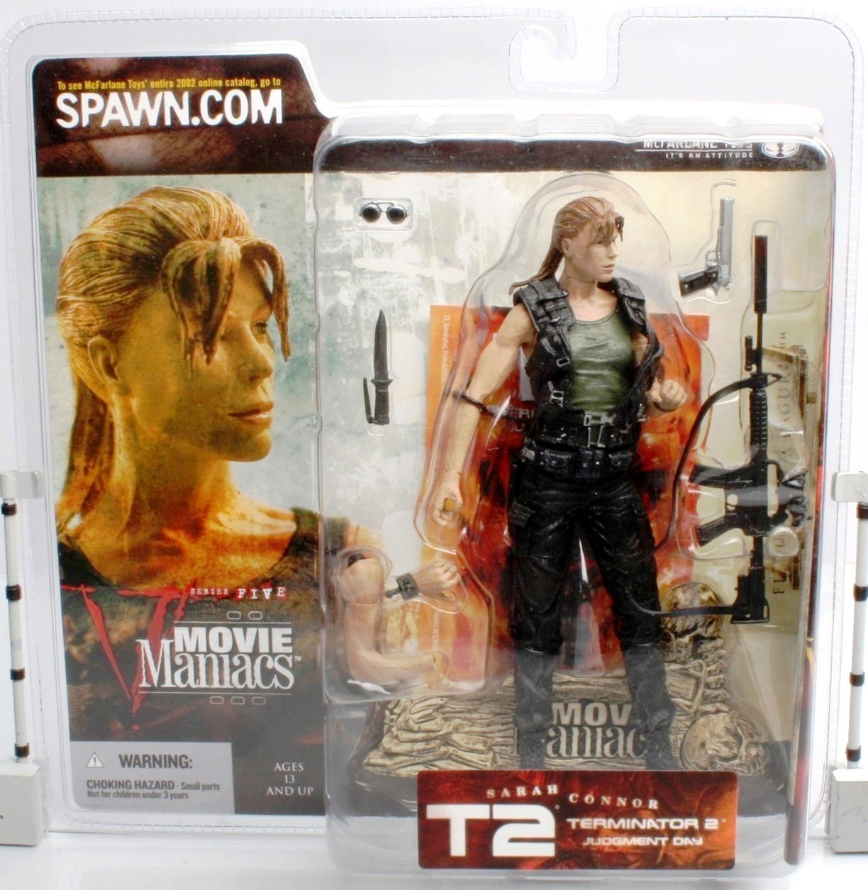2002 Movie Maniacs-T2 Sarah Connor (Pony-Tail Hair Style) (B)
