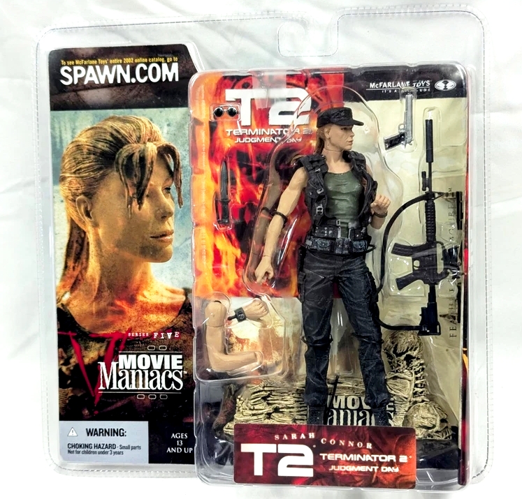 2002 Movie Maniacs-T2 Sarah Connor Variant-Military CapPony-Tail  (A)
