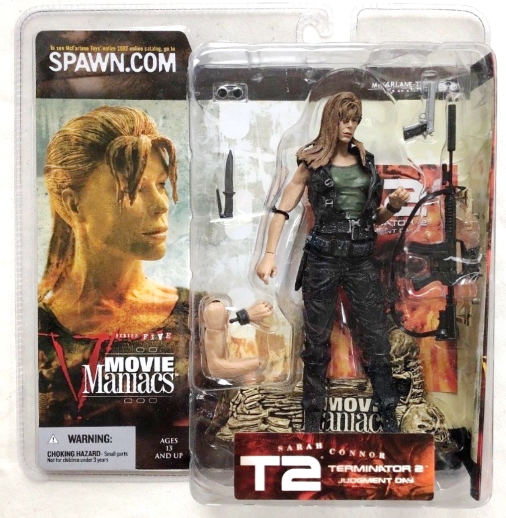 2002 Movie Maniacs-T2 Sarah Connor Variant-Straight Long-Hair (2)
