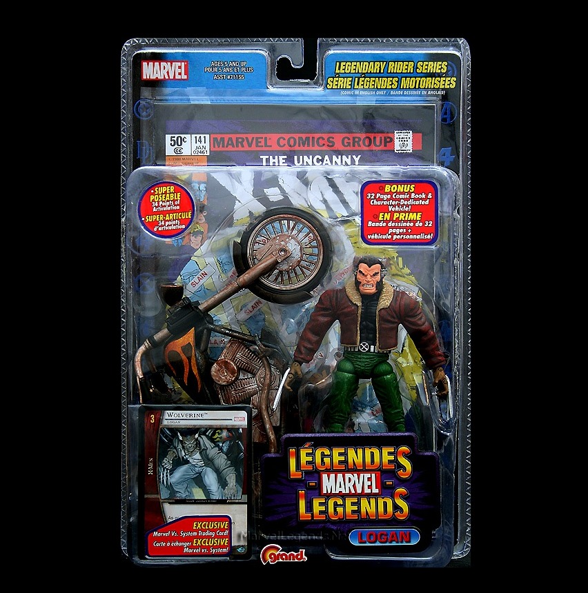 Logan "Days of Future Past" (Marvel Legends Legendary Riders Series) “Rare-Vintage” (Series-11) 2005