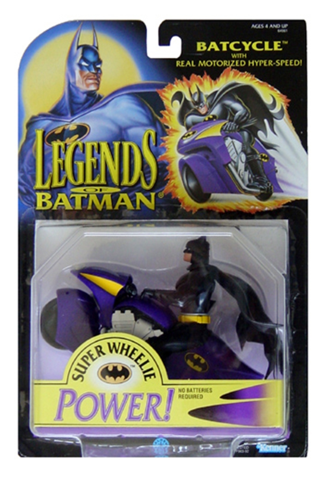Batcycle with Super Wheelie Power! (Legends Of Batman) Series2 Deluxe