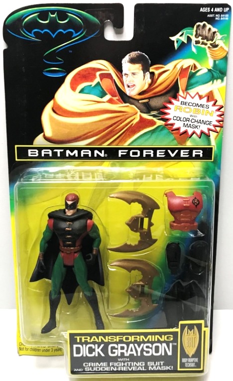Batman Forever Transforming Dick Grayson (Masked) Black Cape-1
