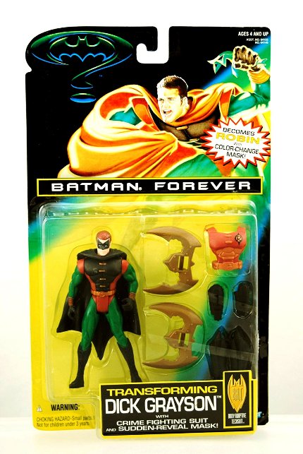 Batman Forever Transforming Dick Grayson (Masked) Black Cape - Copy