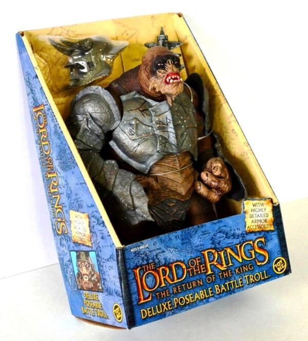 Deluxe Poseable Battle Troll (11 Inch The Return Of The King) 2003-0 Deluxe Poseable Battle Troll (11 Inch The Return Of The King) 2003-0
