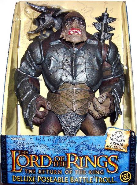 Deluxe Poseable Battle Troll (11 Inch The Return Of The King) 2003-00 - Copy