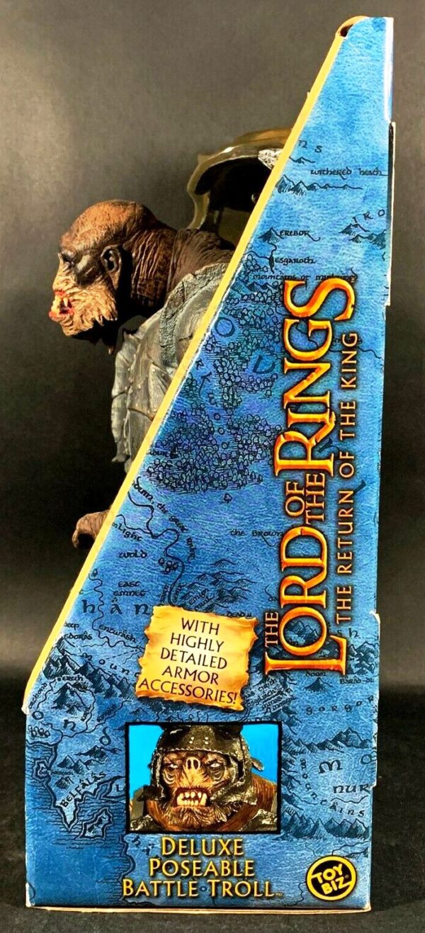 Deluxe Poseable Battle Troll (11 Inch The Return Of The King) 2003-01c Deluxe Poseable Battle Troll (11 Inch The Return Of The King) 2003-01c