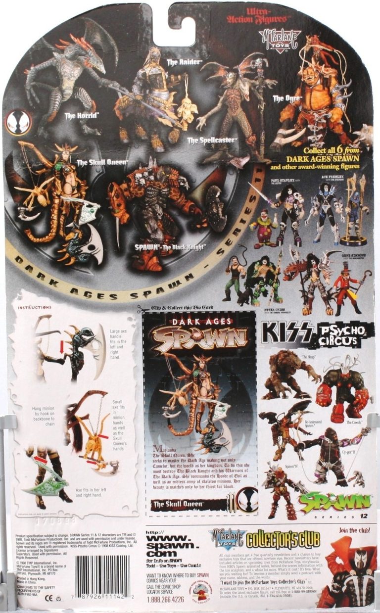 1998 McFarlane Toys The Skull Queen (“Dark Ages Spawn Series”)