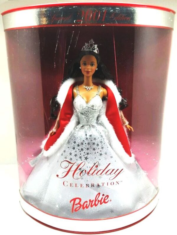 2001 Holiday Celebration Barbie Doll (AA) (2)