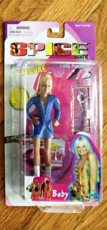 Baby Spice-Blue Sports Jacket & Blue Dress