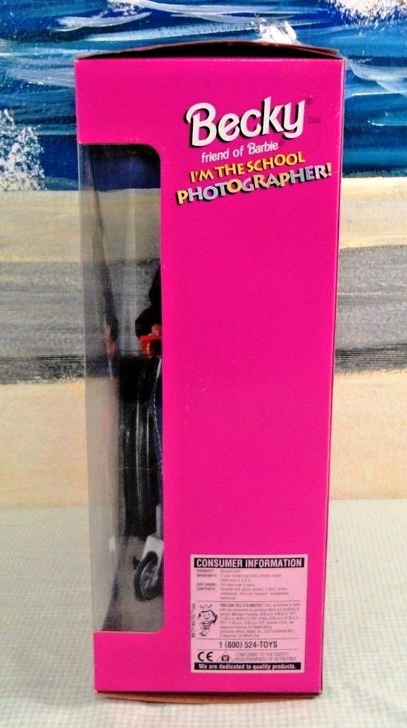 Becky School Photographer “In Wheelchair” (Mattel “Toys R Us Exclusive” Special Edition) “Rare-Vintage” (1998)