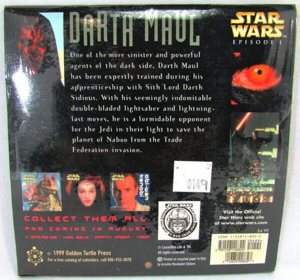 Darth Maul 18-Month Collectible Calender-1a
