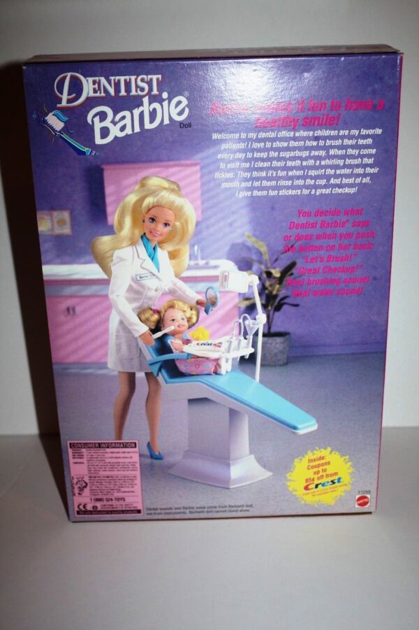 Dentist Barbie (Blonde) Kelly (black Hair)-01bbb Dentist Barbie “Blonde w/Patient Kelly-African American” (The Career Collection “Toys R Us Exclusive” Special Edition) “Rare-Vintage” (1997)