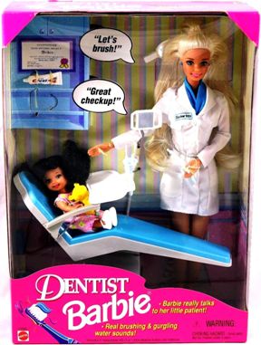 Indiener Percentage Streng Dentist Barbie “Blonde w/Patient Kelly-African American” (The Career  Collection “Toys R Us Exclusive” Special Edition) “Rare-Vintage” (1997) »  Now And Then Collectibles
