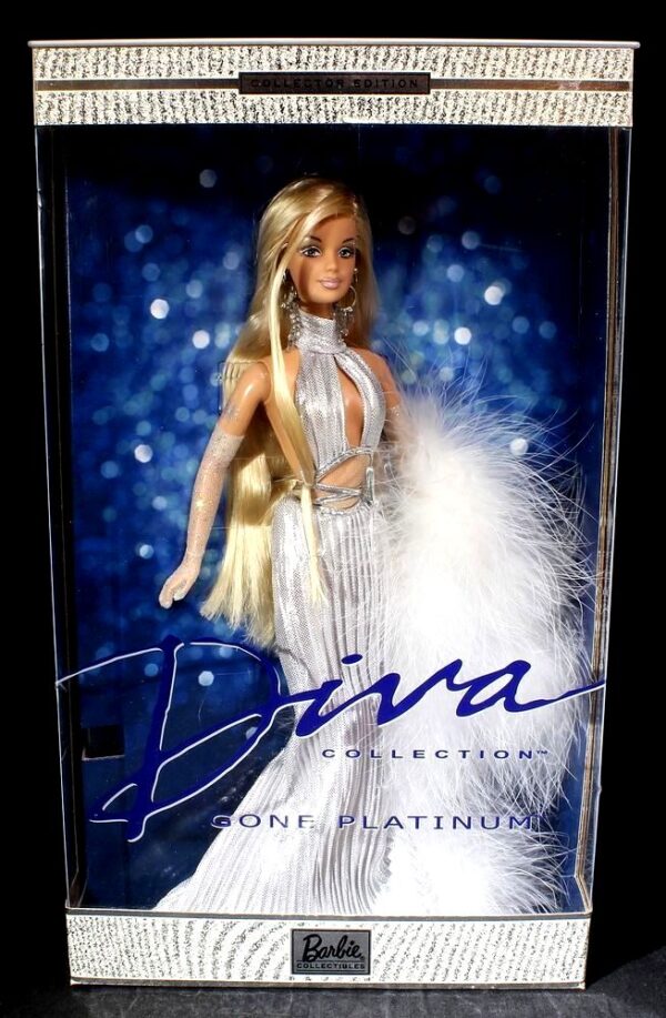 Diva Collection Gone Platinum -1c Diva "Gone Platinum" Barbie-#1 (Diva Collection “Blonde” Collector Edition) "Rare-Vintage" (2001)