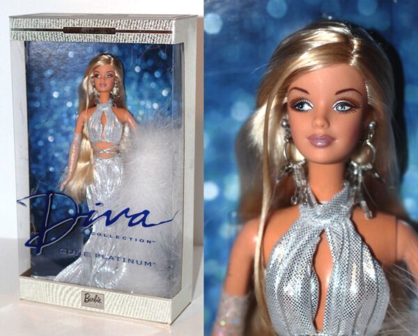 Diva Collection Gone Platinum -C Diva "Gone Platinum" Barbie-#1 (Diva Collection “Blonde” Collector Edition) "Rare-Vintage" (2001)