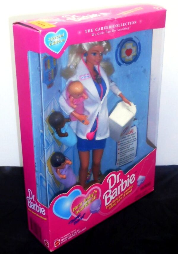Dr Barbie “With Three Babies” (The Career Collection “Toys R Us Exclusive” Special Edition) “Rare-Vintage” (1995)