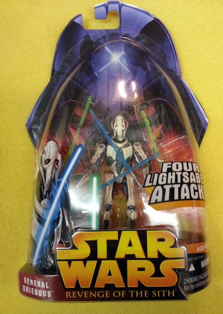 New General Grievous Four Lightsaber Attack Revenge Of The Sith Collection 2005 