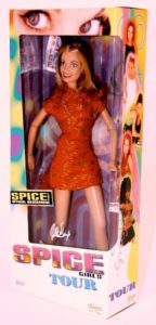 Ginger Spice (Geri Halliwell) On Tour 12″ Doll (1998) - Copy