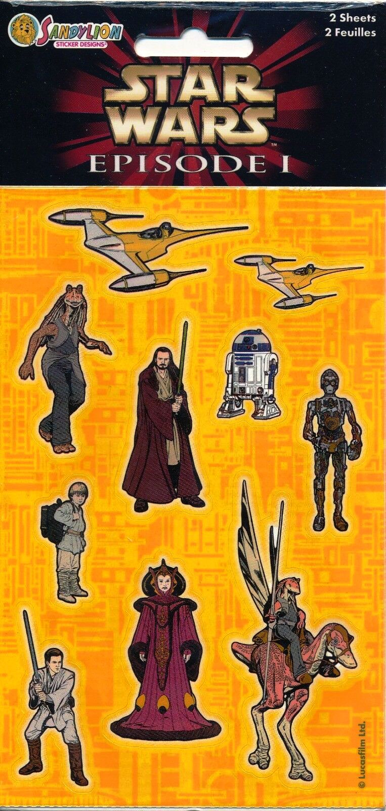 Star Wars Brand New in Pack Stickers Collectible Vintage 1998 Episode 1 Star Wars Vintage Collector Stickers