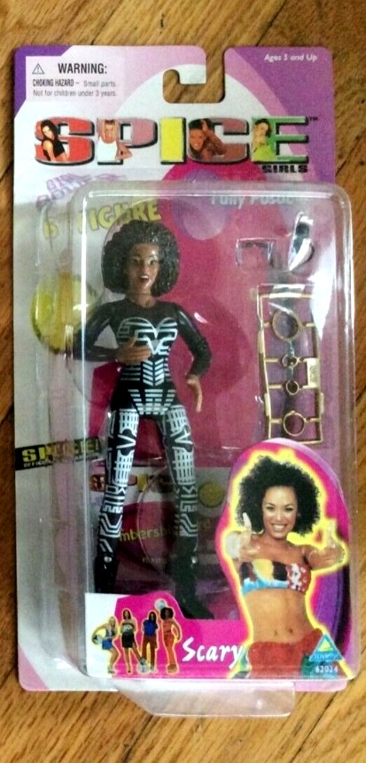 bloeden Gooi brandwond Scary Spice (“Melanie Brown”) Spice Girls 6″ Doll (w/Skeleton Jumpsuit)  Toymax 1st Release “Rare-Vintage” (1998) » Now And Then Collectibles