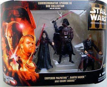 Hasbro Star Wars Commemorative Episode III Collection Emperor Palpatine Darth Vader and Count Dooku Action Figure for sale online 