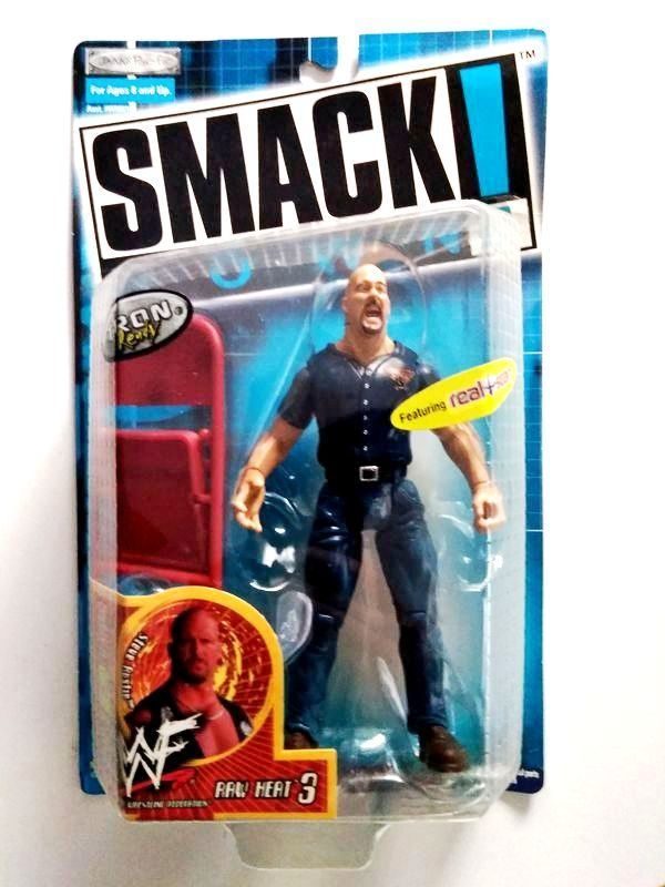 Steve Austin Raw Heat 3 SmackDown-1a Steve Austin -“Raw Heat 3”! (“WWF Smack Down”) Series-1 “Rare-Vintage” (2000)