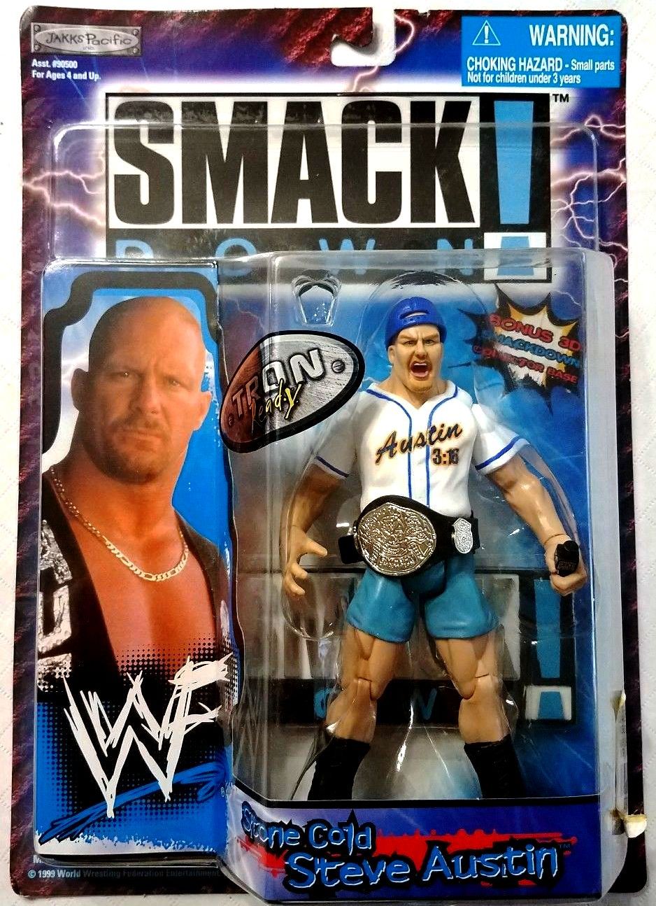 Sealed Trading Cards Pack The Rock Stone cold 1999 WWF Wrestling Smack Down 