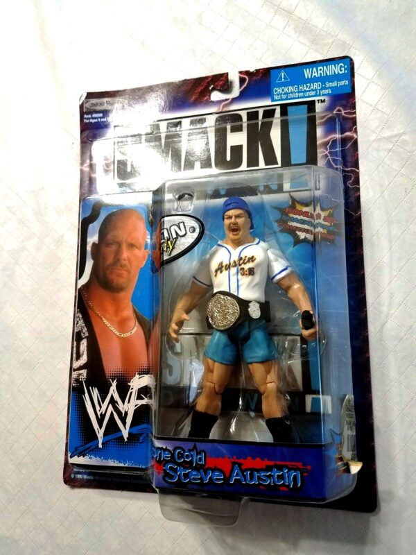 Stone Cold Steve Austin WWF Smack Down Serie 1999-1bb Stone Cold Steve Autsin -“Tron Ready Series”! (“WWF Smack Down”) Series-1 “Rare-Vintage” (1999)