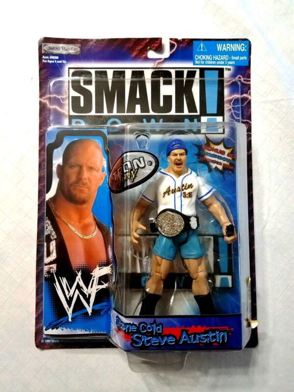 Stone Cold Steve Austin WWF Smack Down Serie 1999 Stone Cold Steve Autsin -“Tron Ready Series”! (“WWF Smack Down”) Series-1 “Rare-Vintage” (1999)