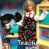 Teacher Barbie Blonde with AA and Hispanic Children (2)