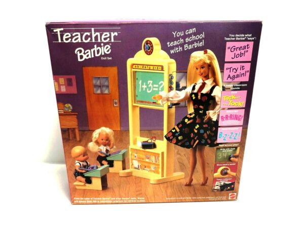 Teacher Barbie Blonde with AA and Hispanic Children (7)