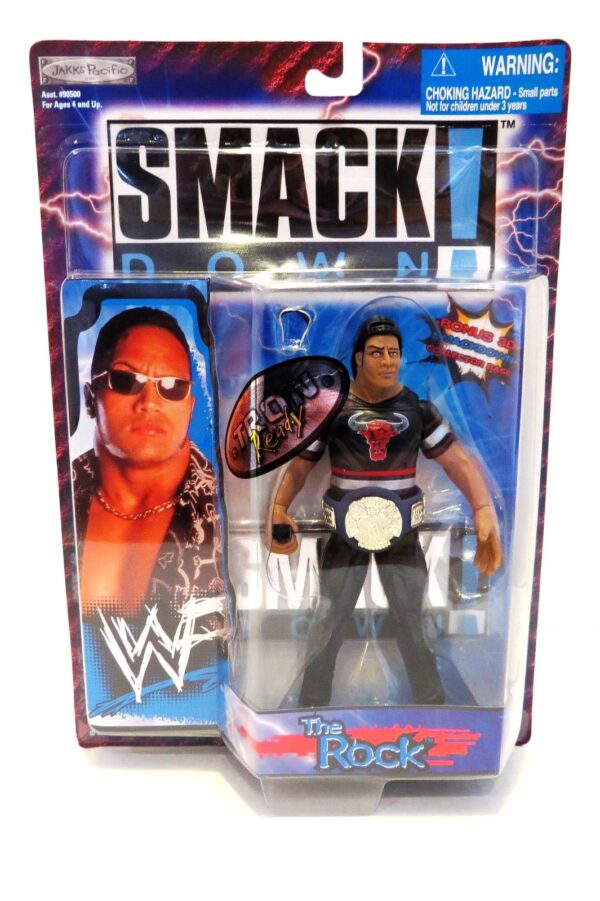 The Rock (Tron Ready Series)Smack Down 1999 The Rock -“Tron Ready Series”! (“WWF Smack Down”) Series-1 “Rare-Vintage” (1999)