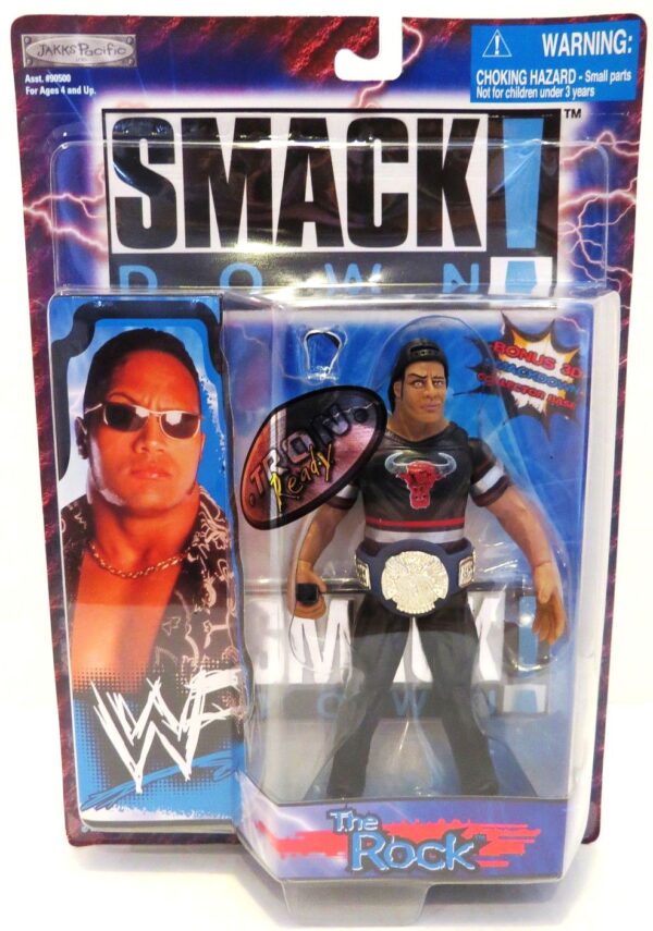 The Rock (Tron Ready Series)Smack Down 1999 - Copy The Rock -“Tron Ready Series”! (“WWF Smack Down”) Series-1 “Rare-Vintage” (1999)
