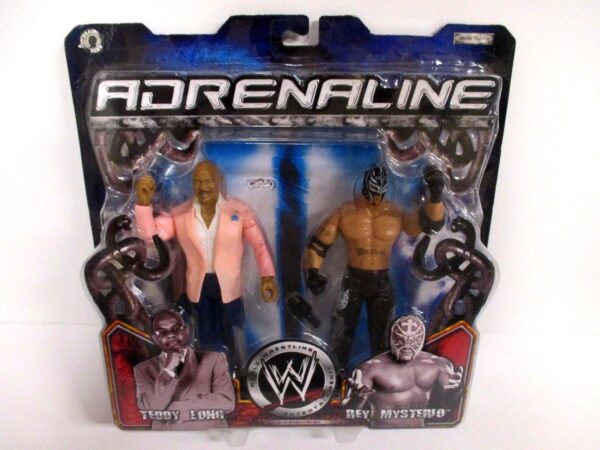 Theodore ("Terry") Long (&) Rey Mysterio! (WWE Adrenaline 2 Pk “The General-Manager-Team Series”!) 7″ Action Figures (Series-13) “Rare-Vintage” (2005)