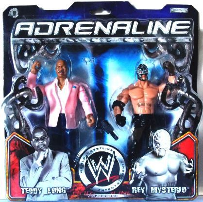 Theodore ("Terry") Long (&) Rey Mysterio! (WWE Adrenaline 2 Pk “The General-Manager-Team Series”!) 7″ Action Figures (Series-13) “Rare-Vintage” (2005)