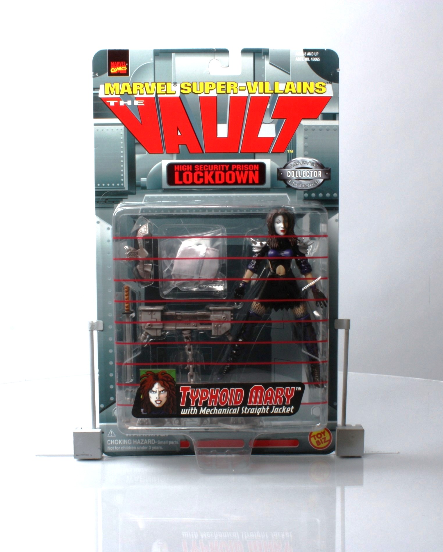 TYPHOID MARY WITH MECHANICAL STRAIGHT JACKET MARVEL SUPER VILLAINS THE VAULT 