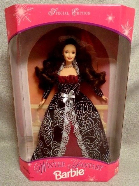 Winter Fantasy Barbie II (Walmart “Brunette” Exclusive Special Edition Barbie Series) “Rare-Vintage” (1996)