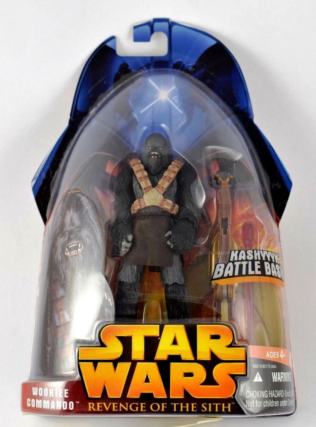 Hasbro Star Wars ROTS Wookiee Warrior II Kashyyyk Battle Bash Action Figure