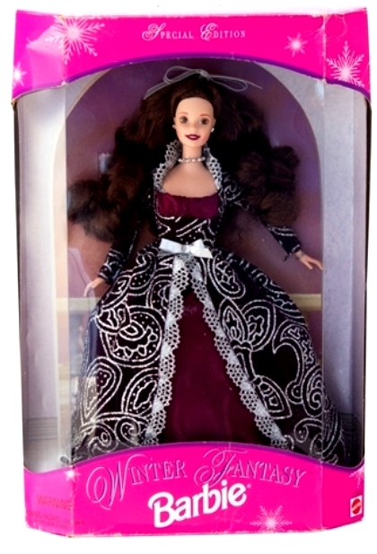 Winter Fantasy Barbie II (Walmart “Brunette” Exclusive Special Edition Barbie Series) “Rare-Vintage” (1996)
