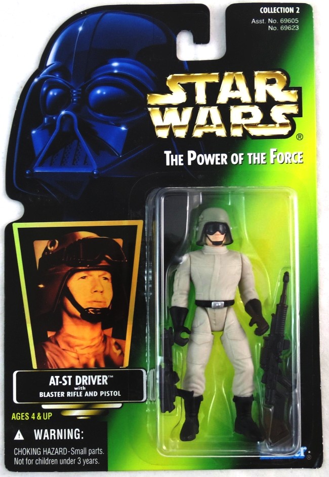 At-St Driver With Blester Pistol And Blaster Rifle Action Figure for sale online Kenner Star Wars Power Of The Force 