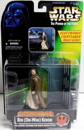 Ben Obi-Wan Kenobi STAR WARS Power ofthe Jedi Force File PotJ 2000 action figure 