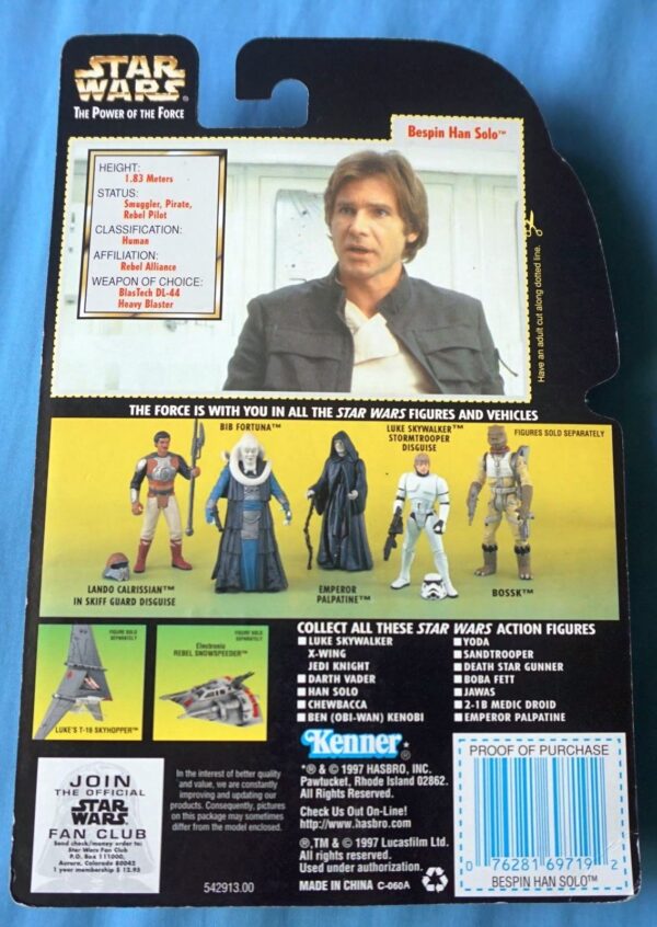 Bespin Han Solo (Heavy Assault Rifle Black Jacket) Holo (Coll-1 #00)-e