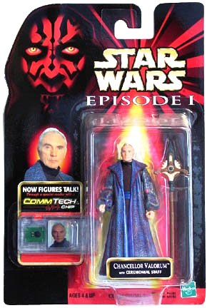 Hasbro Star Wars Chancellor Valorum With Ceremonial Staff Action Figure for sale online 